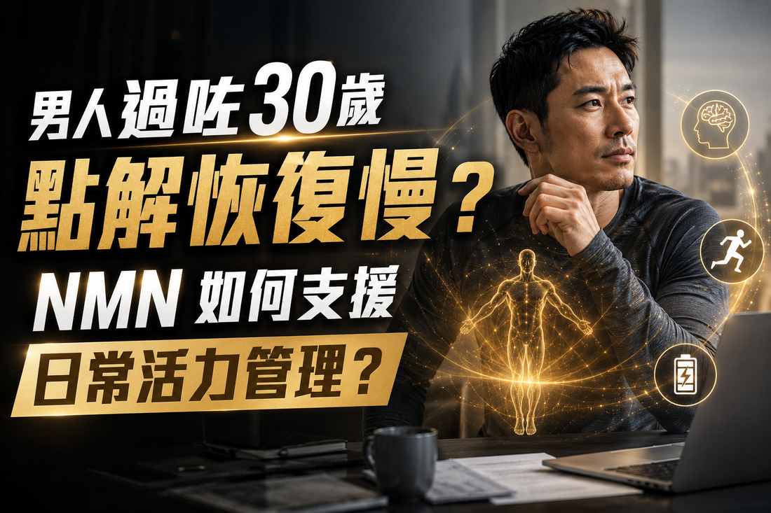男人過咗30歲點解恢復慢？NMN 如何支援日常活力管理？