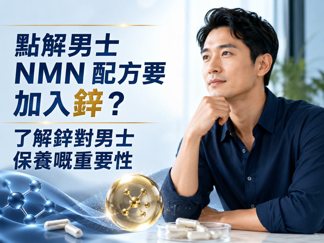 點解男士 NMN 配方要加入鋅？了解鋅對男士保養嘅重要性
