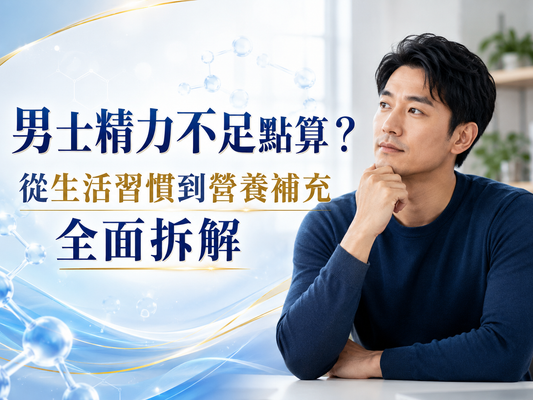 男士精力不足點算？從生活習慣到營養補充全面拆解