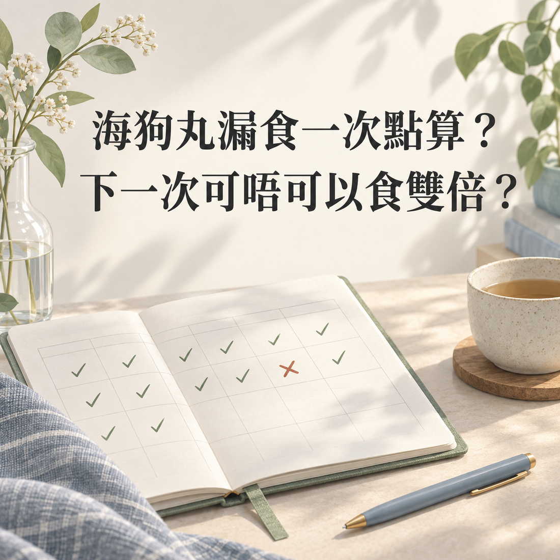海狗丸漏食一次點算？下一次可唔可以食雙倍？