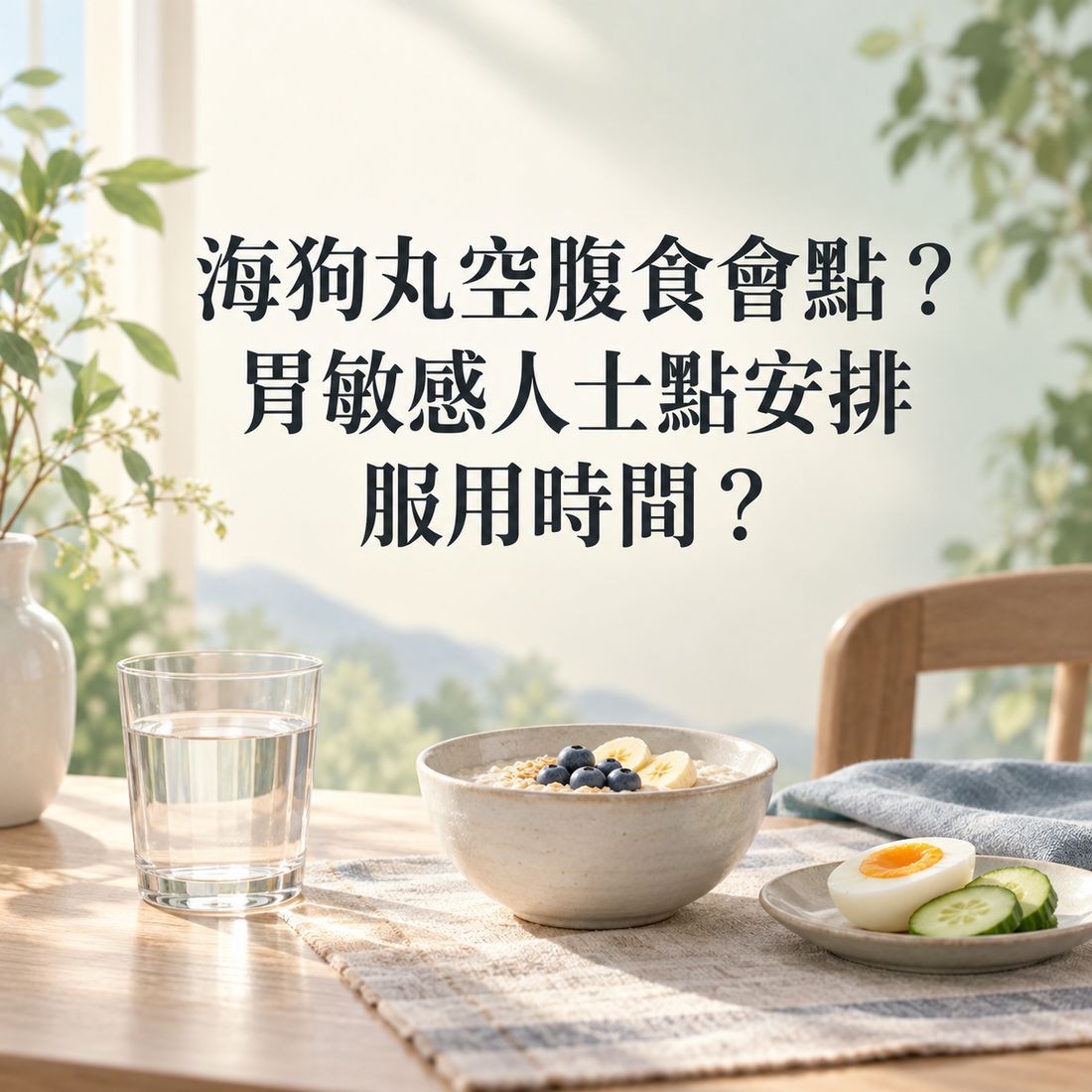 海狗丸空腹食會點？胃敏感人士點安排服用時間？