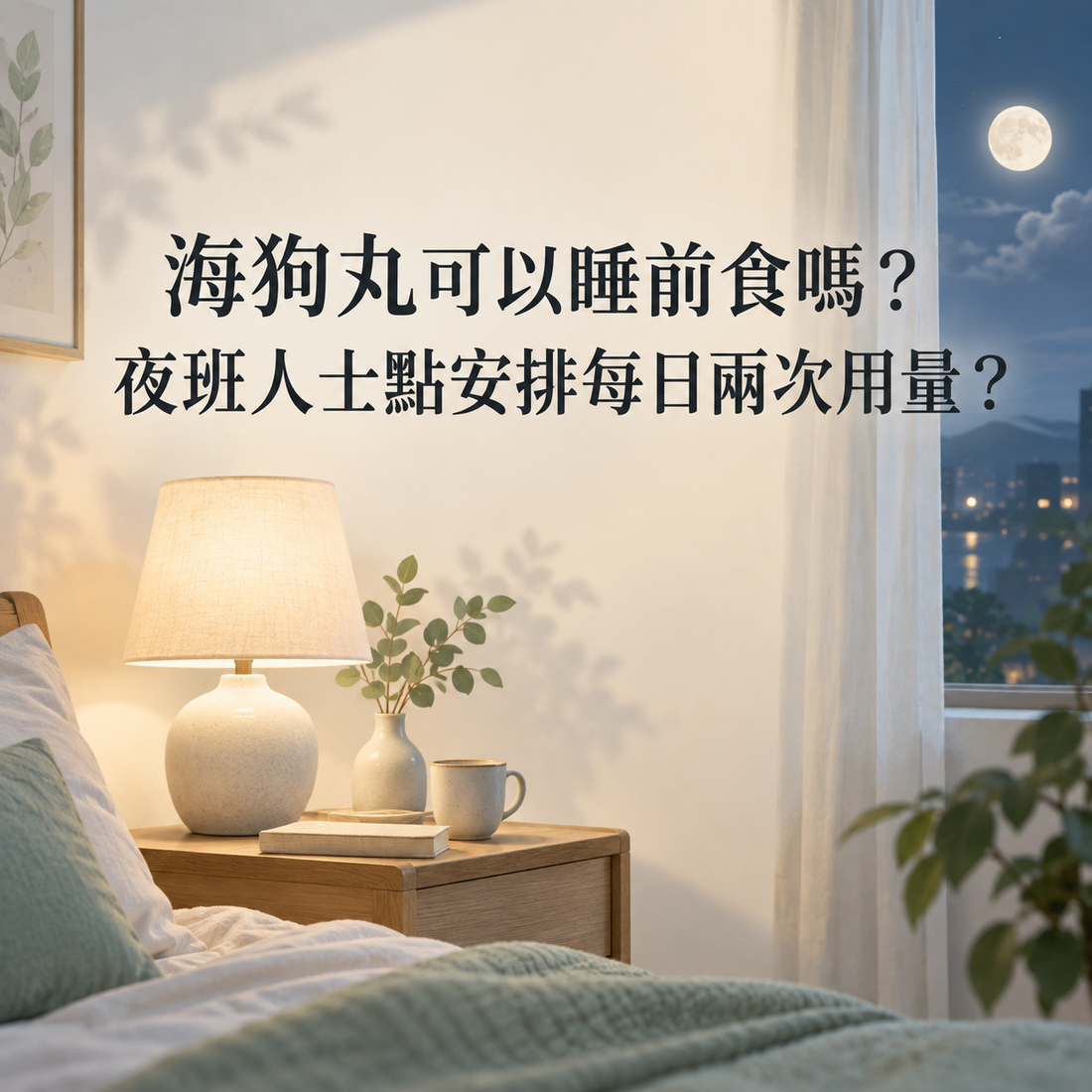 海狗丸可以睡前食嗎？夜班人士點安排每日兩次用量？