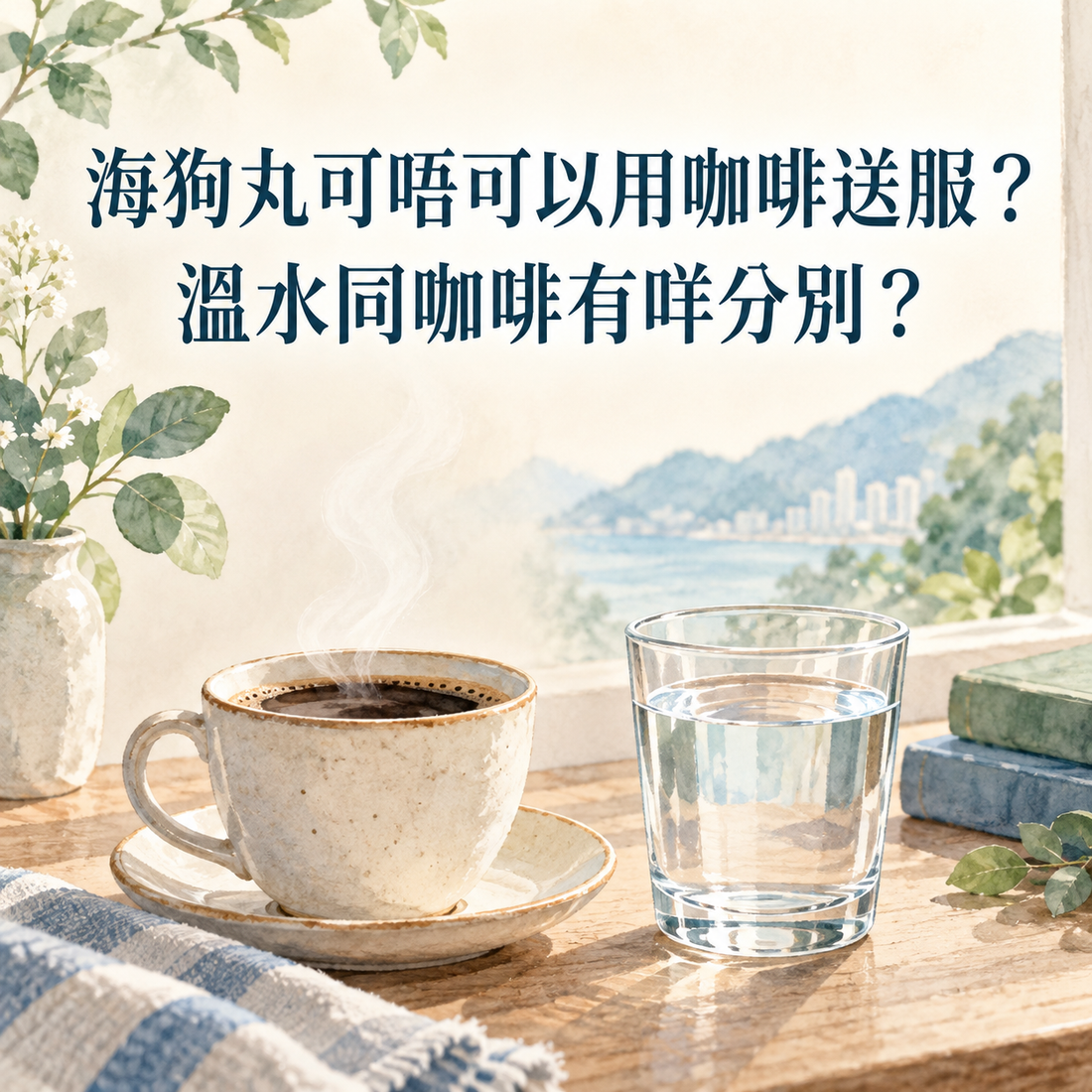 海狗丸可唔可以用咖啡送服？溫水同咖啡有咩分別？