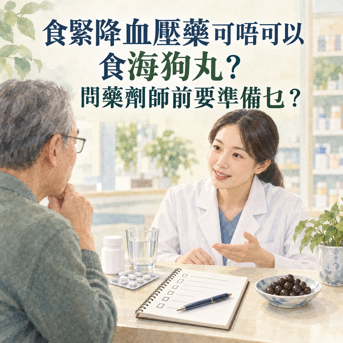 食緊降血壓藥可唔可以食海狗丸？問藥劑師前要準備乜？