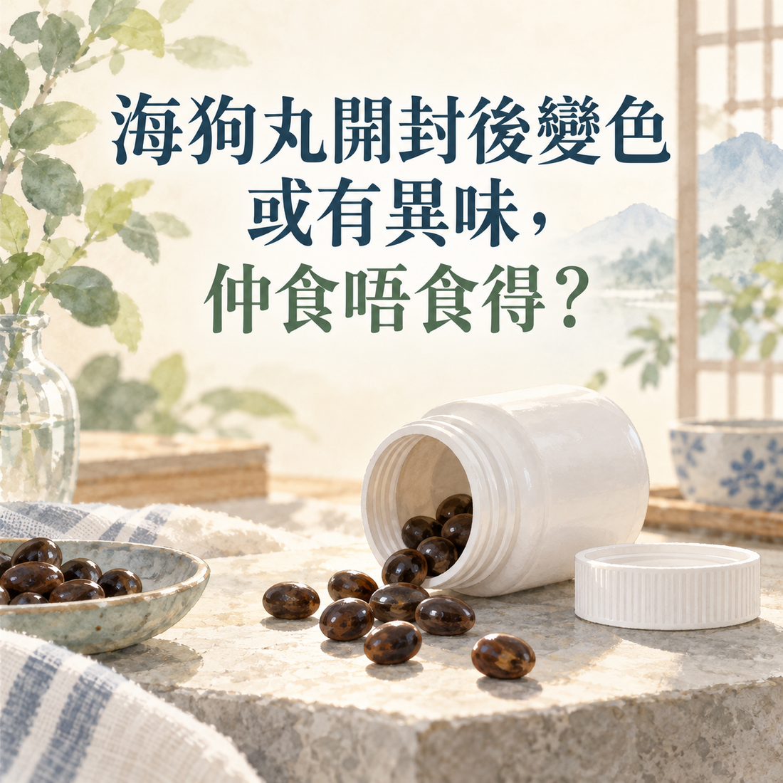 海狗丸開封後變色或有異味，仲食唔食得？