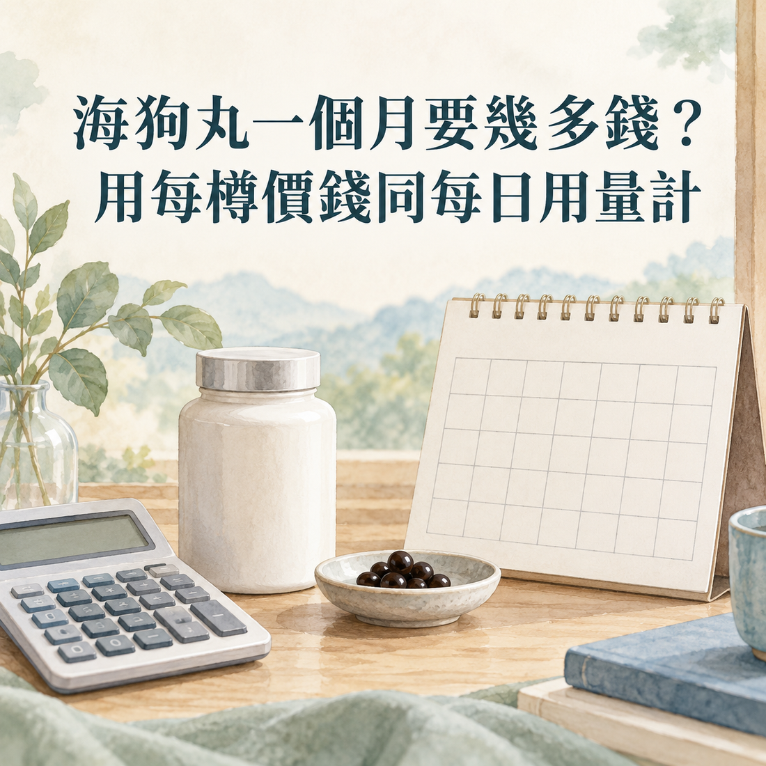 海狗丸一個月要幾多錢？用每樽價錢同每日用量計