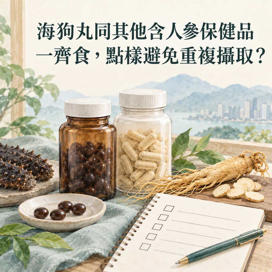 海狗丸同其他含人參保健品一齊食，點樣避免重複攝取？
