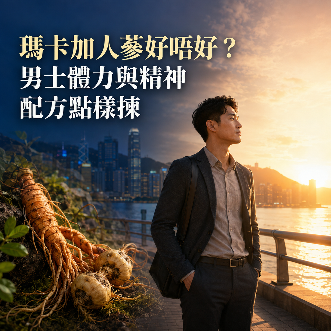瑪卡加人蔘好唔好？男士體力與精神配方點樣揀