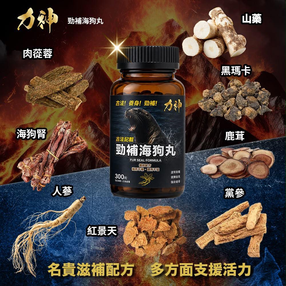 力神勁補海狗丸 300粒｜香港海狗丸推薦 溫補腎陽 補氣養血 強筋健骨